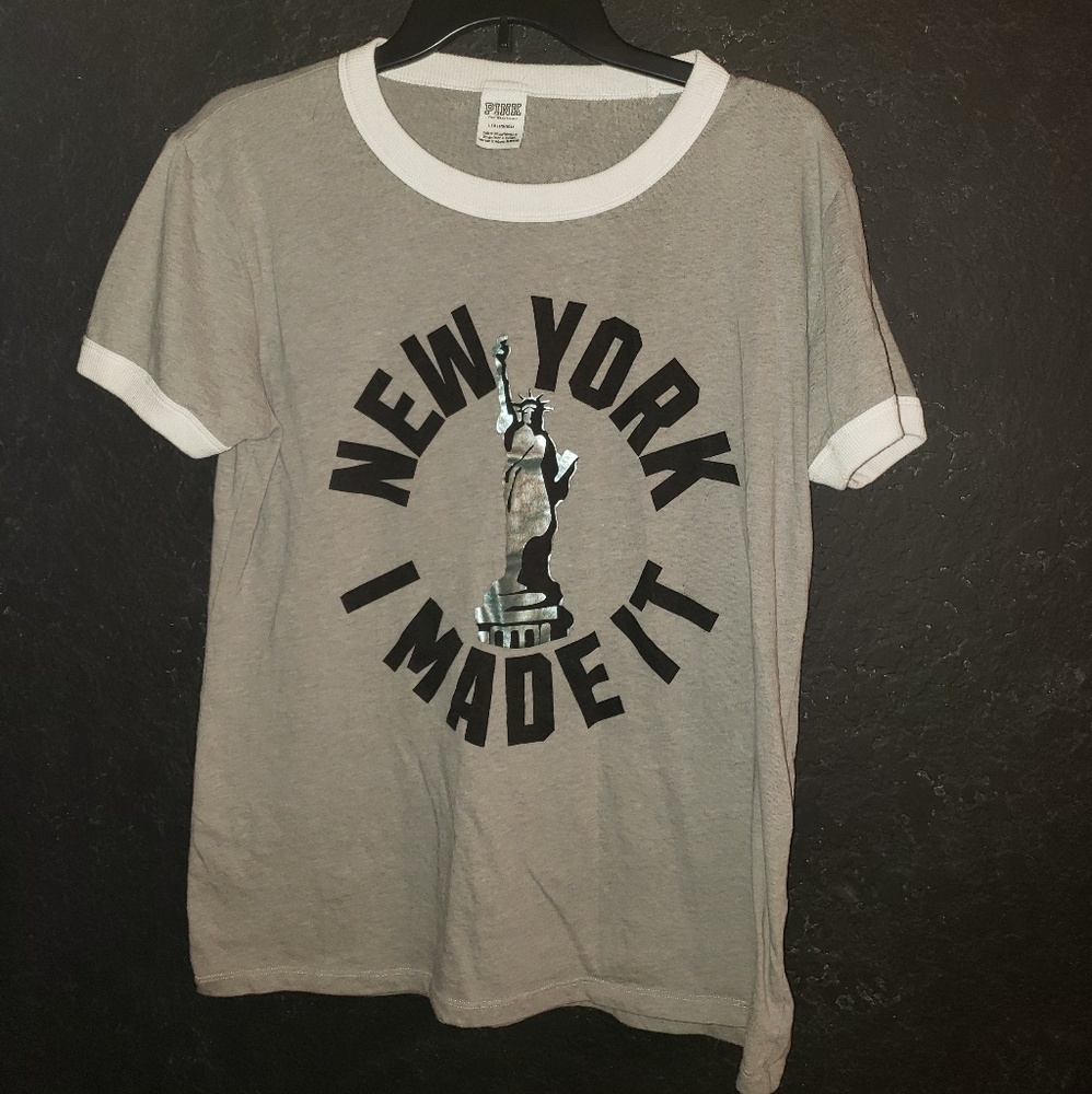 Pink brand NY tee